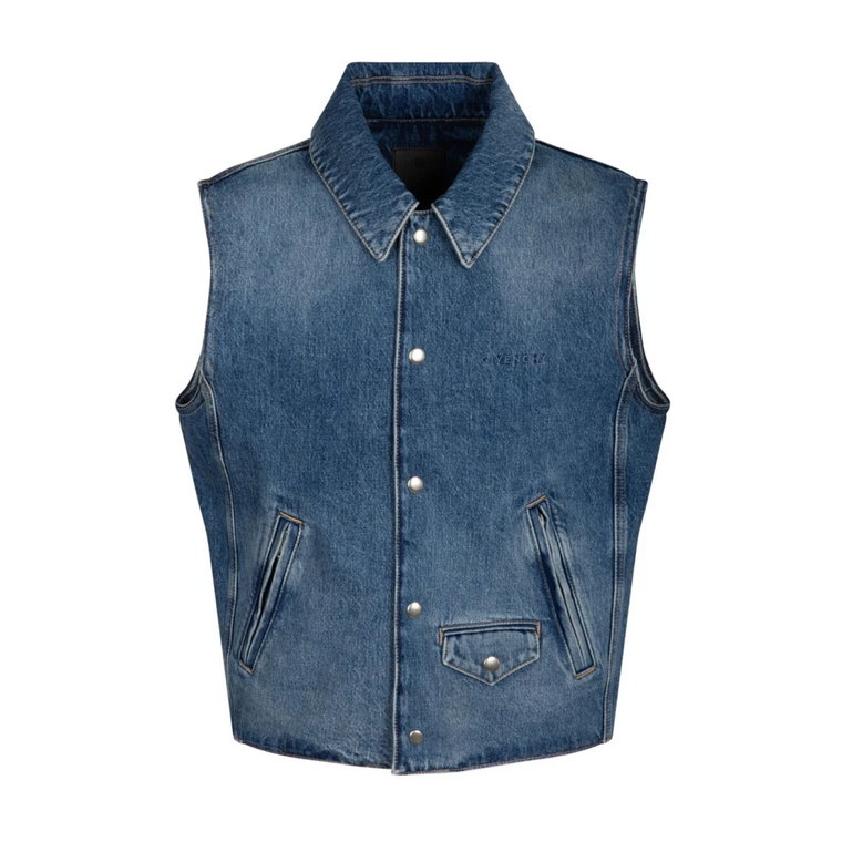 Indigo Blue Denim Vest Givenchy