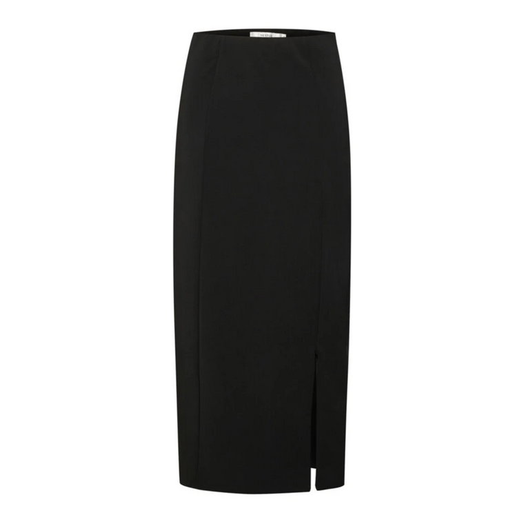 Maksispódnica z Wysokim Rozcięciem - Joellegz Hw Long Skirt Noos Nederdele 10906723 Czarny Gestuz