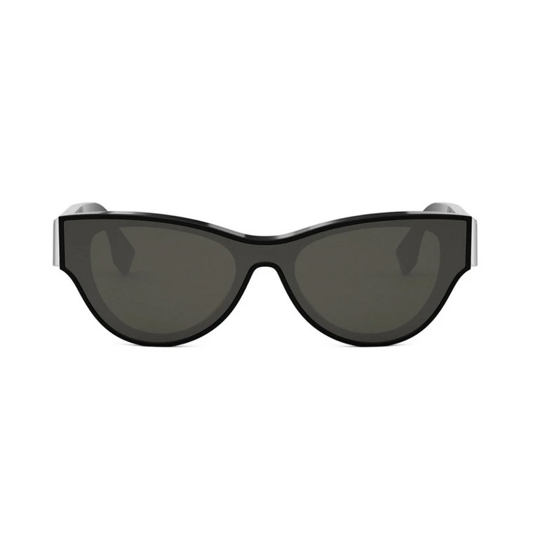Okulary przeciwsłoneczne Cat Eye z czarnego acetatu Fendi