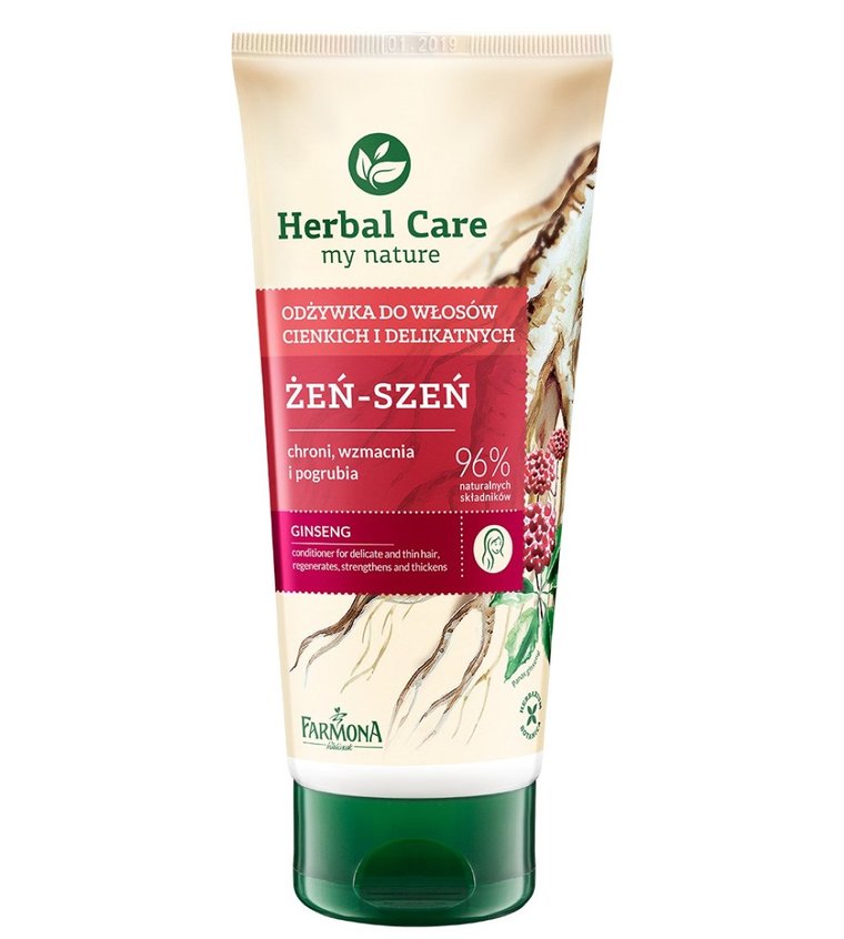 Herbal Care Żen-szeń Odżywka do włosów cienkich i deliktanych 200 ml