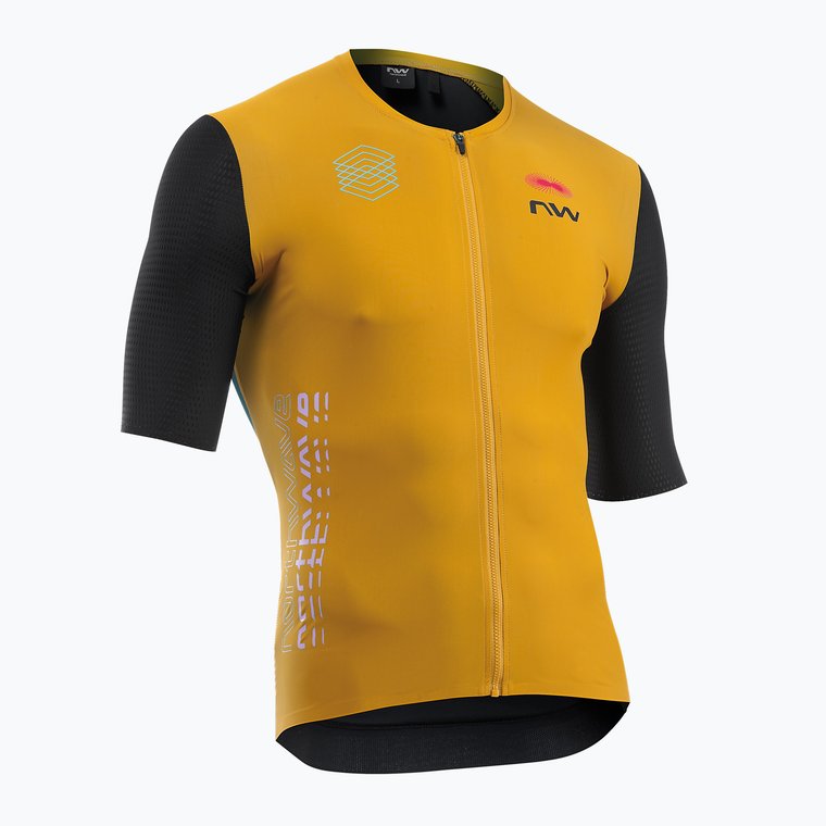 Koszulka rowerowa męska Northwave Extreme Evo ochre/black