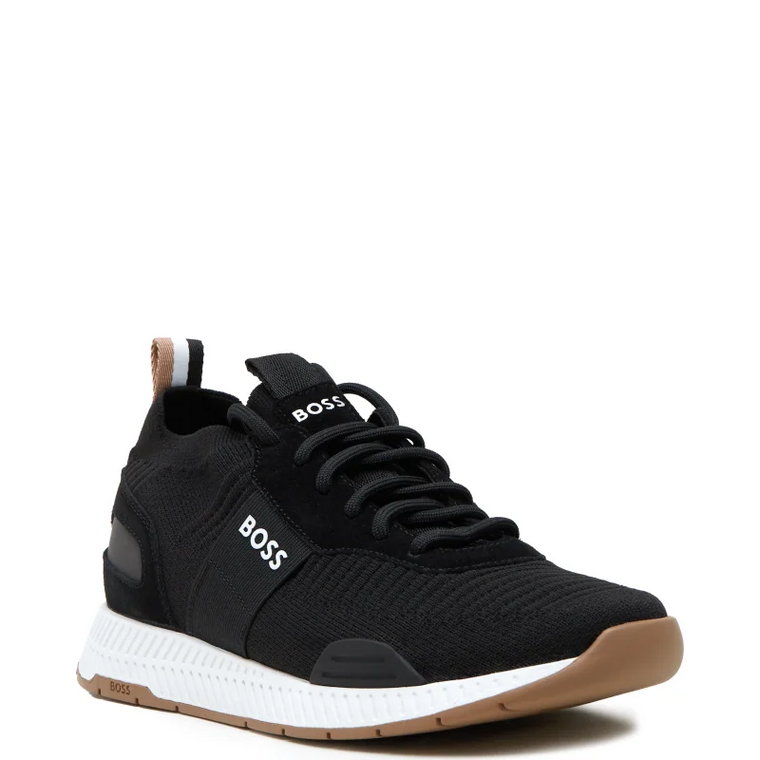 BOSS BLACK Sneakersy Titanium_Runn_knst_N | z dodatkiem skóry