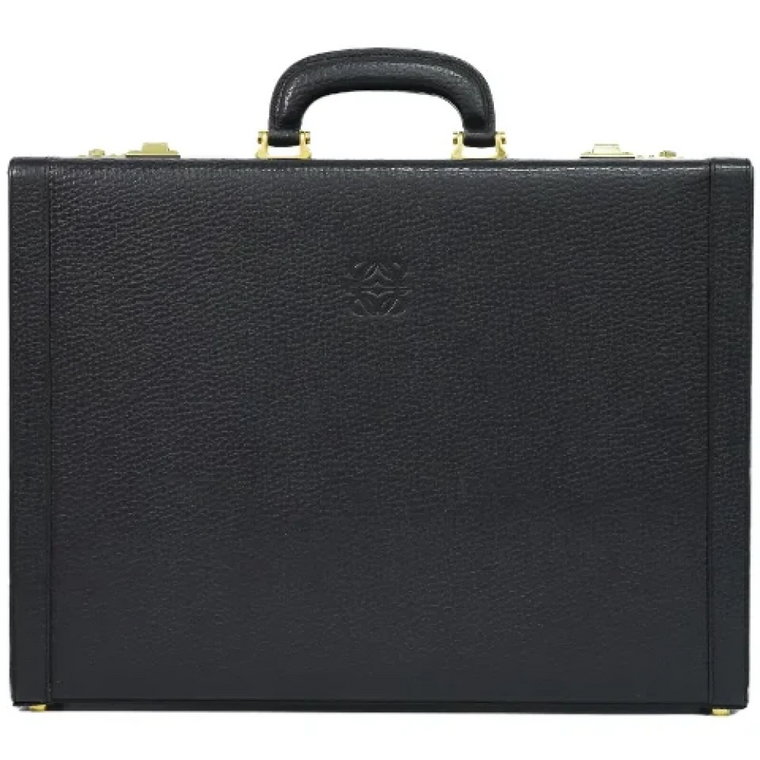 Pre-owned Leather briefcases Loewe Pre-owned