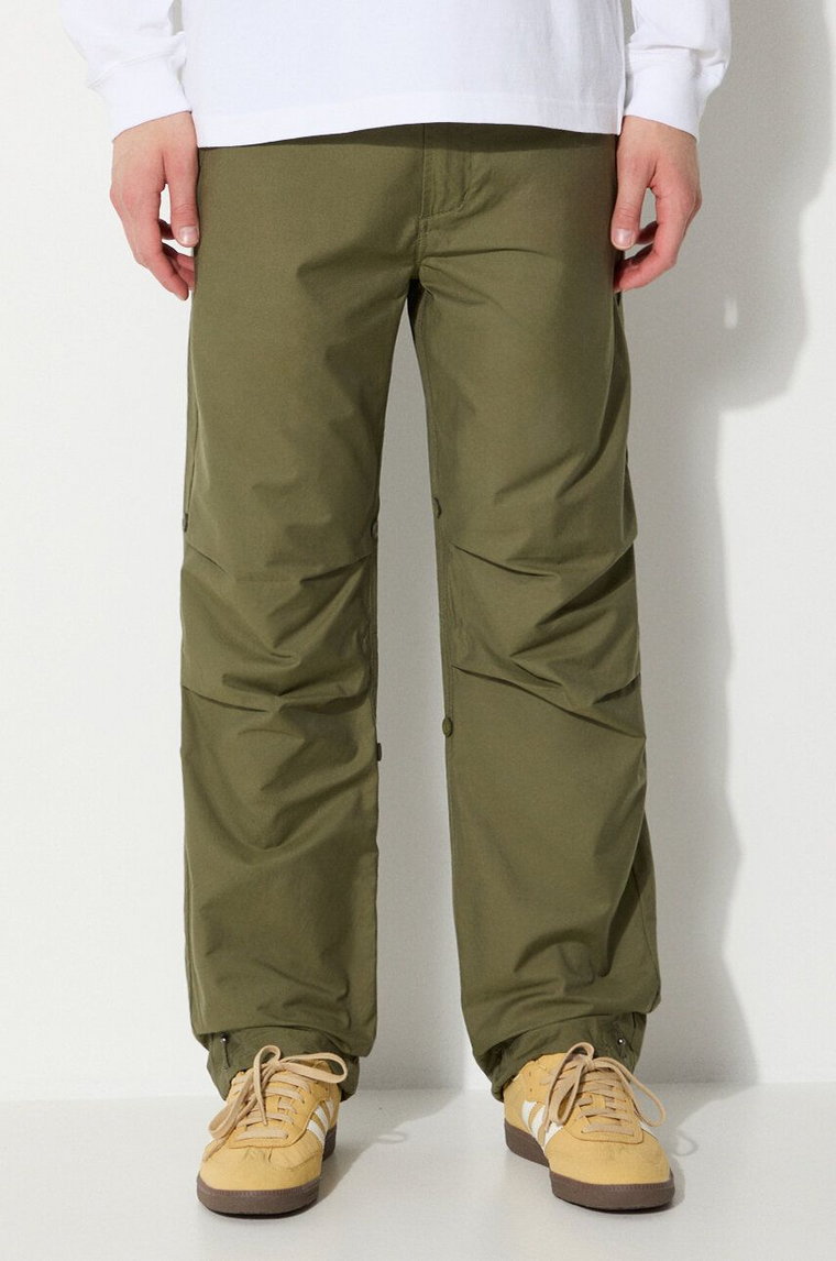 Maharishi spodnie Original Dragon Snopants męskie kolor zielony proste 5063.OLIVE