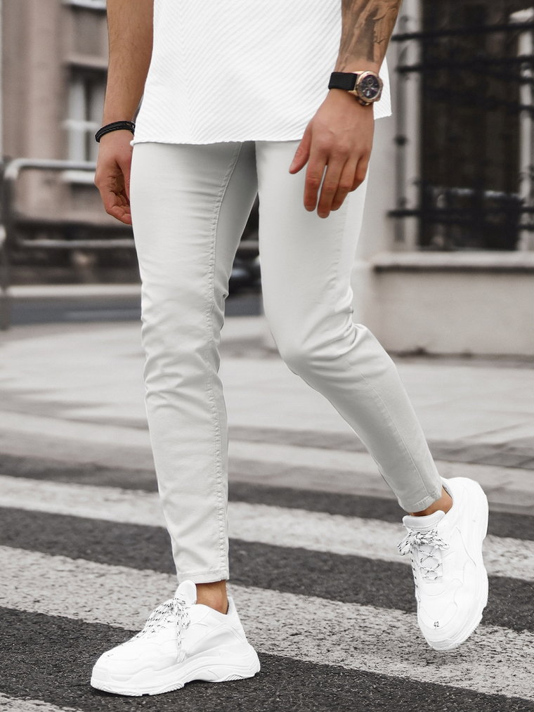 Spodnie jeansowe męskie szare OZONEE E/5194/01