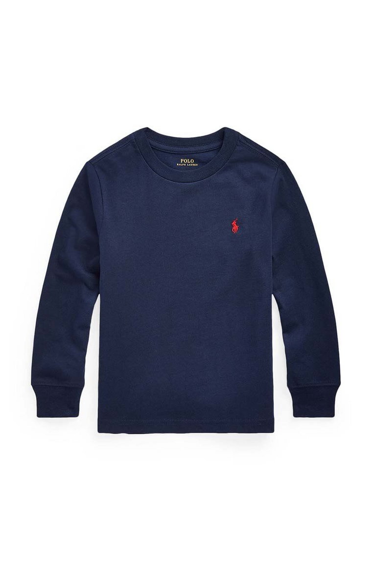Polo Ralph Lauren sweter bawełniany dziecięcy kolor granatowy lekki 322843804002