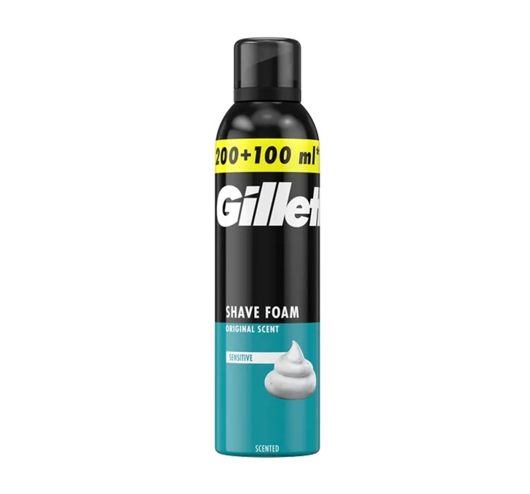 GILLETTE SENSITIVE PIANKA DO GOLENIA SKÓRA WRAŻLIWA ORIGINAL SCENT 300ML