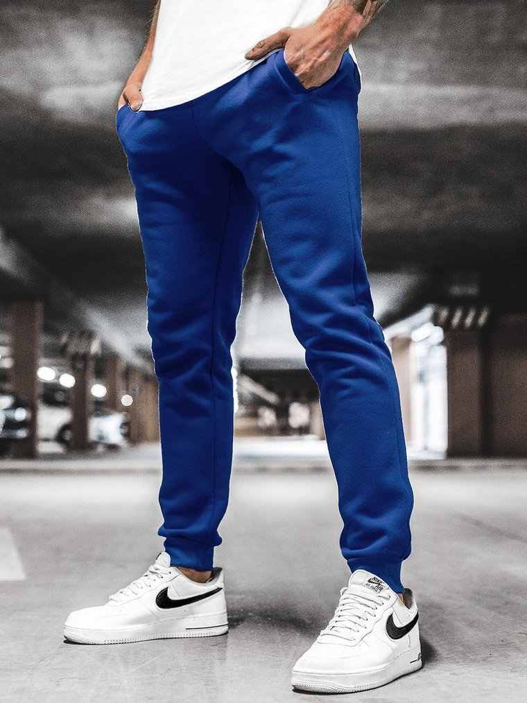 Spodnie dresowe męskie kobaltowe OZONEE JS/XW01