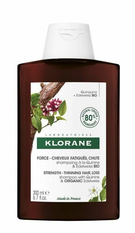 Klorane - Szampon z Chininą i Organiczną Szarotką 200ml