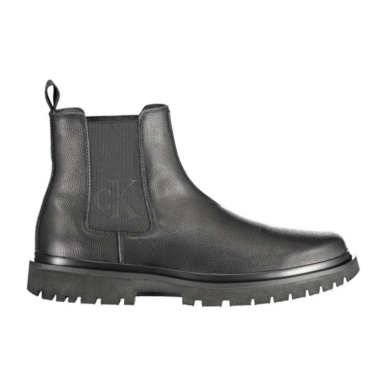 Black Polyester Boot Calvin Klein