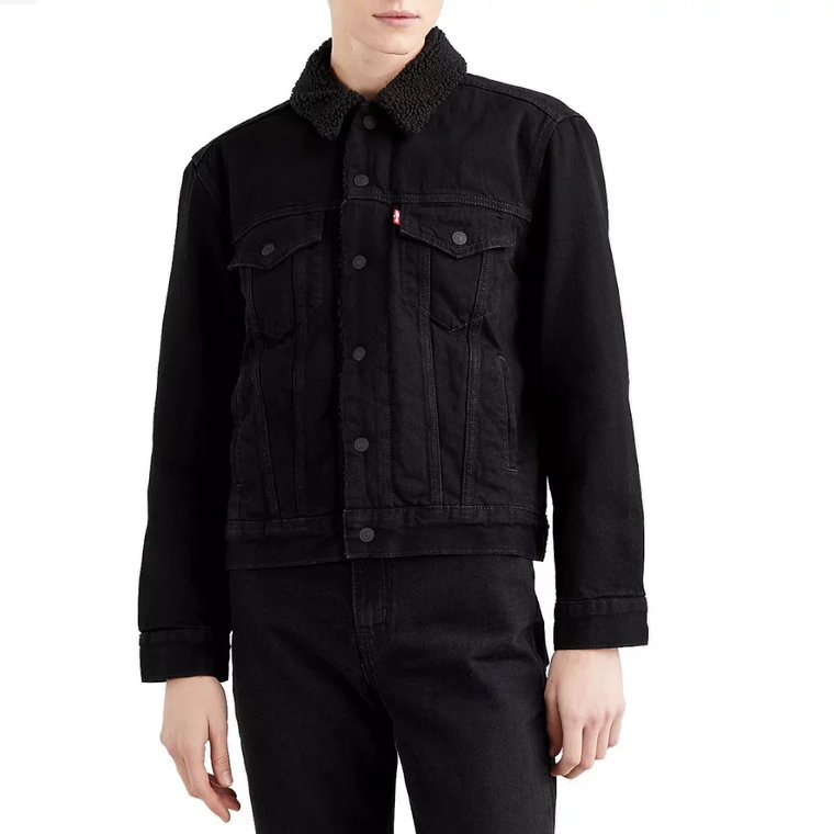 Levi's Trucker Jacket 361370015, Damskie, Czarne, kurtki, bawełna, rozmiar: L