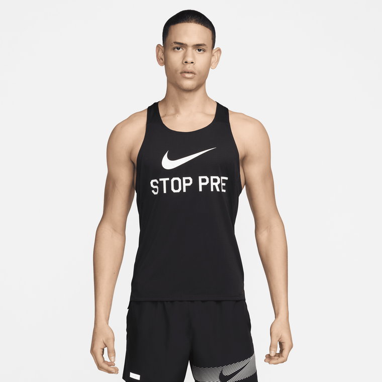 Męska koszulka bez rękawów do biegania Nike Fast Run Energy - Czerń