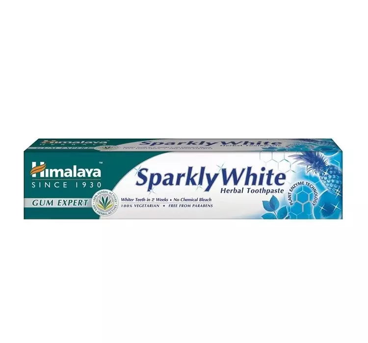 HIMALAYA HERBALS SPARKLY WHITE ZIOŁOWA PASTA DO ZĘBÓW 75ML