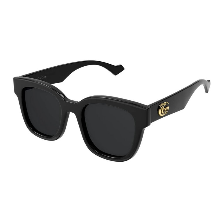 Czarne Szare Okulary przeciwsłoneczne Gg0998S 001 Gucci