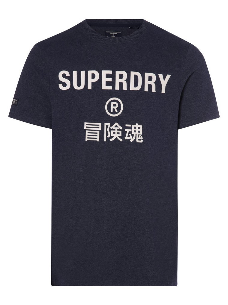 Superdry - T-shirt męski, szary