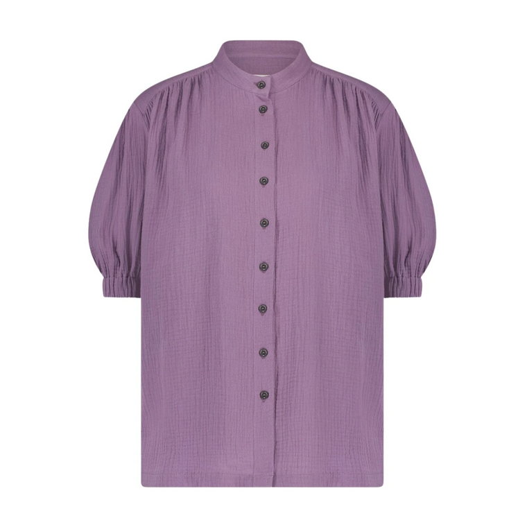 Bluzka Nora KS z Organicznej Bawełny | Fioletowy Jane Lushka