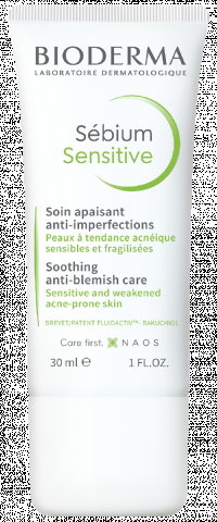 BIODERMA SEBIUM SENSITIVE Łagodzący Krem Do Skóry Trądzikowej - 30 ml