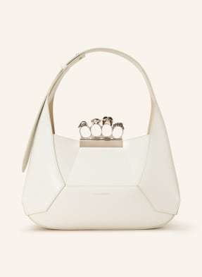 Alexander Mcqueen Torebka The Jewelled Hobo Z Saszetką weiss