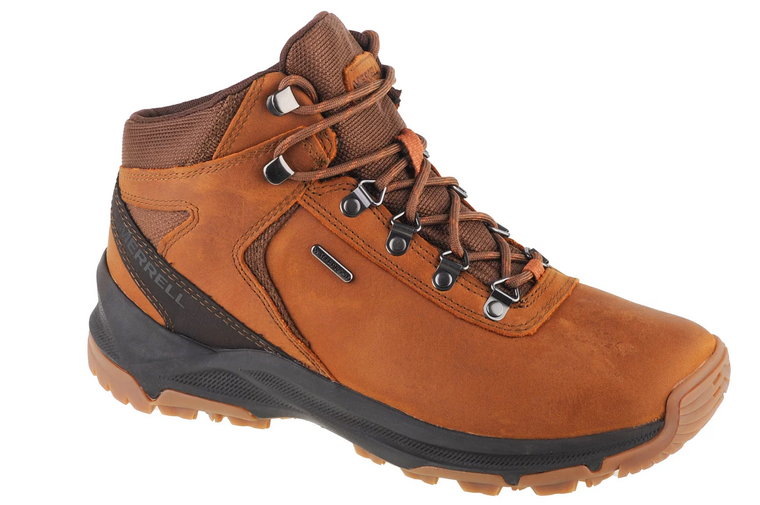 Merrell Erie Mid Ltr WP J500121, Męskie, Brązowe, buty trekkingowe, nubuk, rozmiar: 43