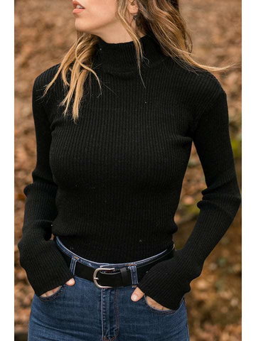 Lycalia Sweter w kolorze czarnym