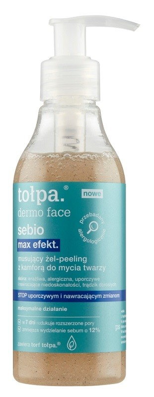 Tołpa Dermo Face SeBIOMax Musujący żel-peeling do mycia twarzy