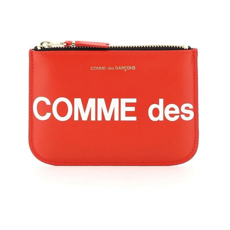 Skórzana torba z kontrastowym logo Comme des Garçons