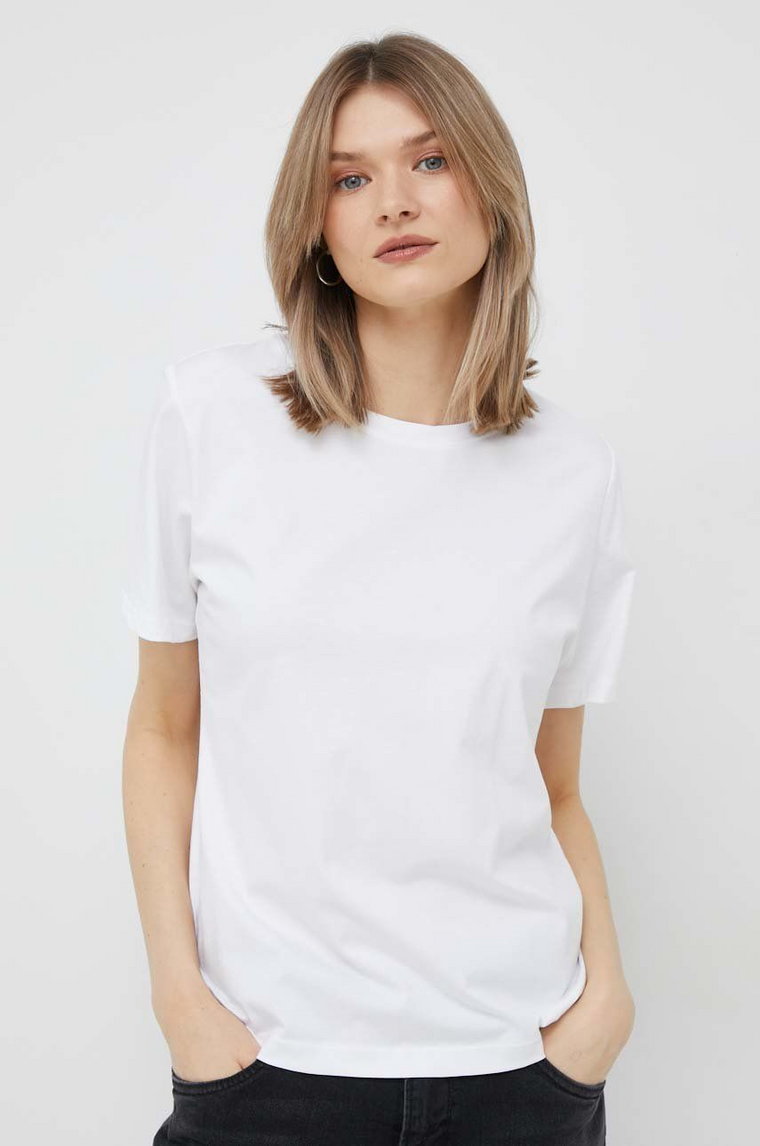 Calvin Klein t-shirt bawełniany kolor biały