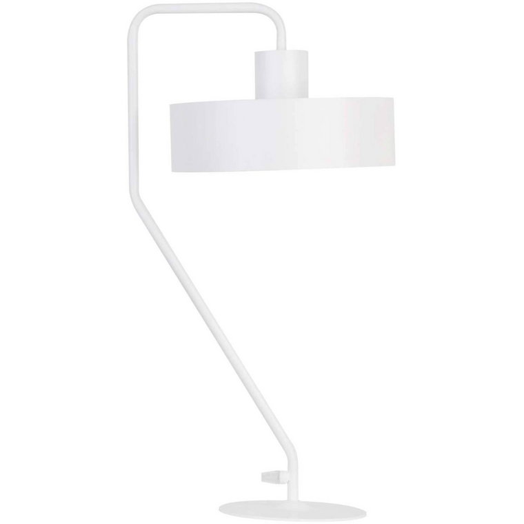 Stojąca LAMPA stołowa VASCO 50119 Sigma gabinetowa LAMPKA metalowa biała