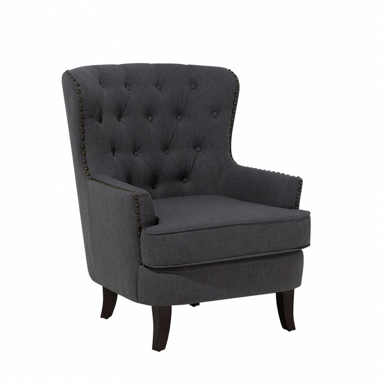 Fotel tapicerowany ciemnoszary Dioguardi II BLmeble kod: 4260602377252