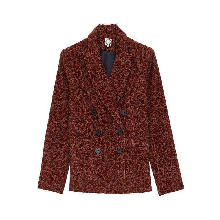 Paisley Velvet Blazer Ines De La Fressange Paris