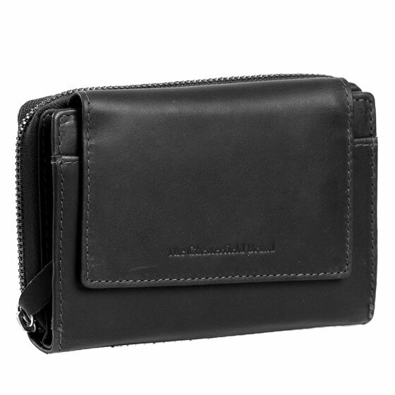 The Chesterfield Brand Wax Pull Up Portfel Ochrona RFID Skórzany 13.5 cm black