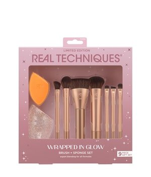 Real Techniques Wrapped In Glow Brush + Sponge Set Zestaw pędzli 1 szt.