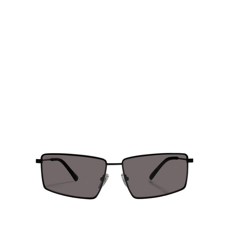 Srebrne Metalowe Okulary Przeciwsłoneczne w Kształcie Kocich Oczu Balenciaga