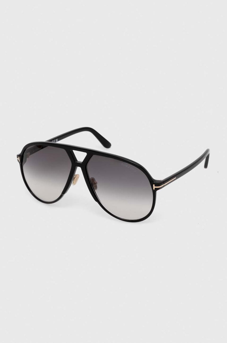 Tom Ford okulary przeciwsłoneczne męskie kolor czarny FT1061_6401B