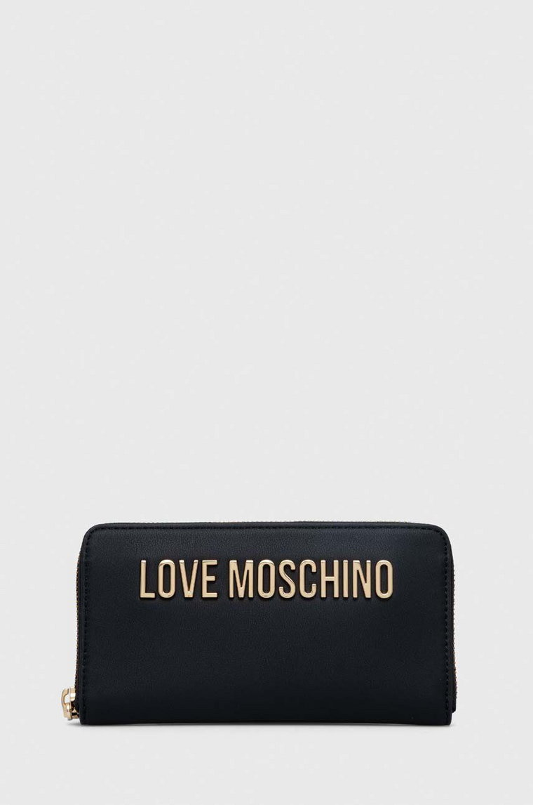 Love Moschino portfel damski kolor czarny