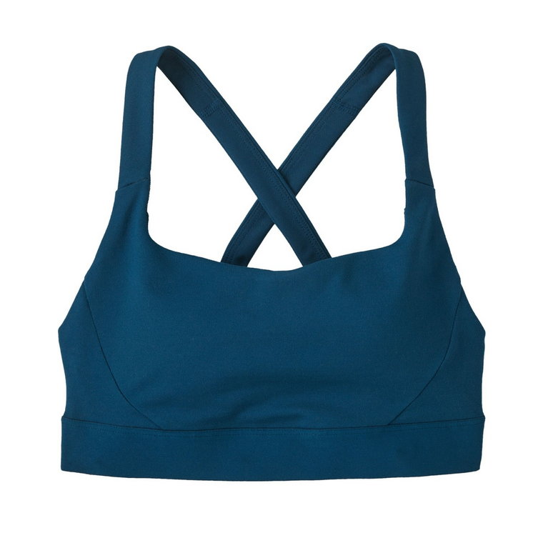 Damski biustonosz sportowy Patagonia Switchback Sports Bra lagom blue - L