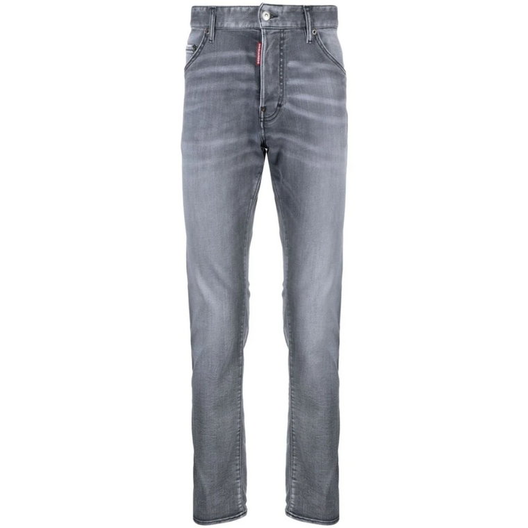 Slim-fit Szare Jeansy Dsquared2