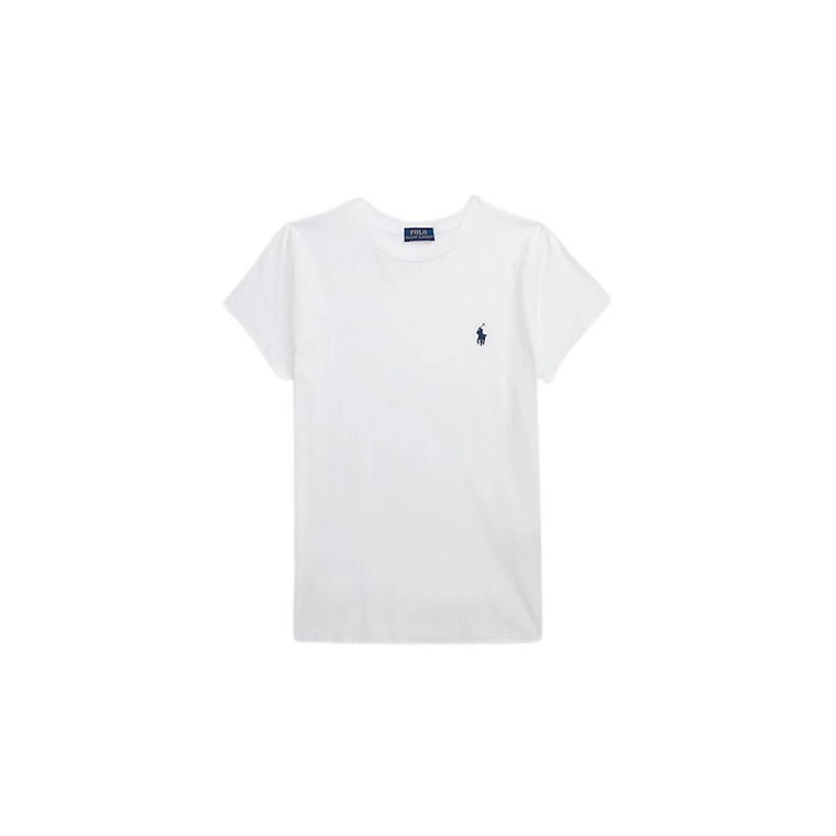 Biała Bawełniana Koszulka z Jerseyu Ralph Lauren