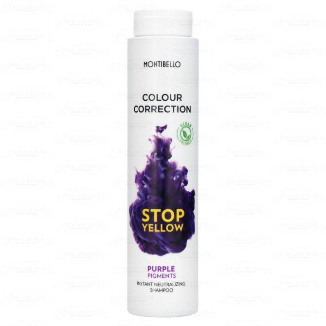 MONTIBELLO Colour Correction Stop Yellow Shampoo szampon neutralizujący żółte odcienie włosów 300ml