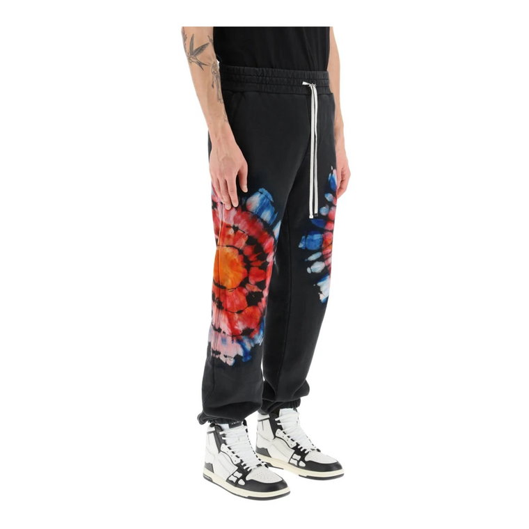 Spodnie Jogger w Stylu Tie-Dye z Haftem Logo Amiri