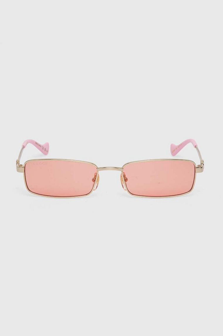 Gucci okulary przeciwsłoneczne damskie kolor różowy GG1600S