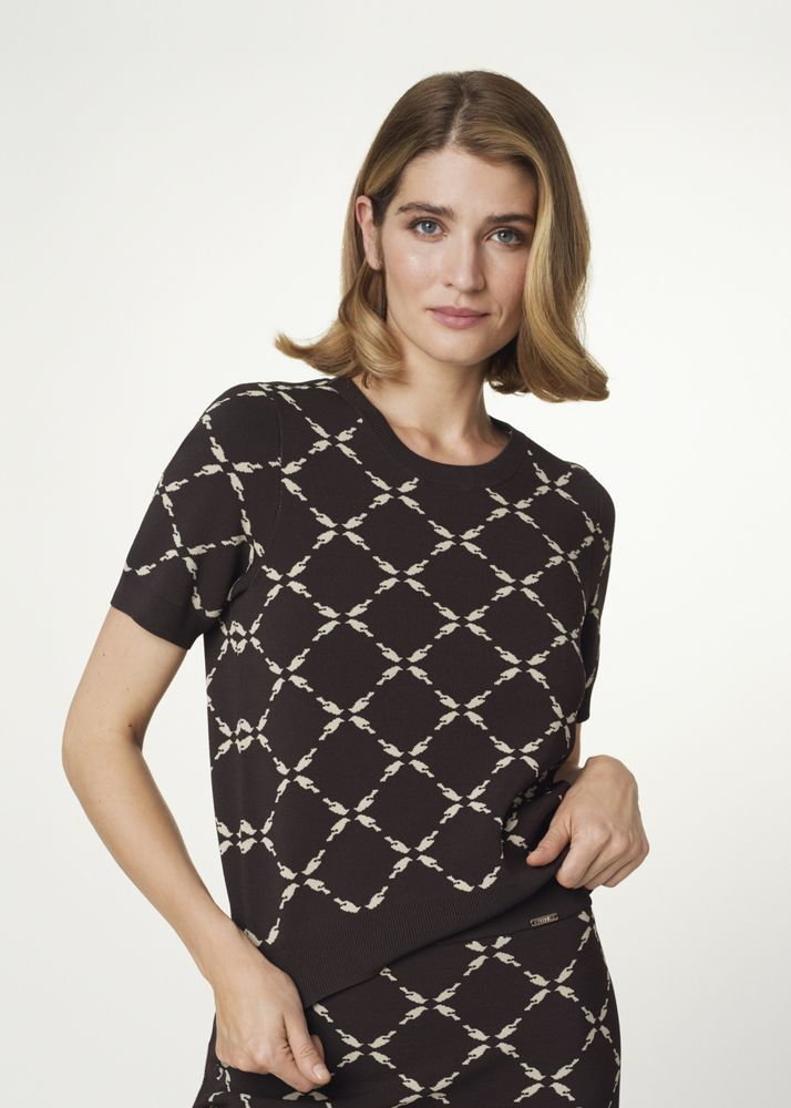 Bluzka damska z symbolem graficznym marki