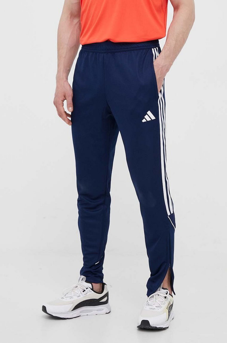 adidas Performance spodnie treningowe Tiro 23 kolor granatowy z aplikacją  HS3529