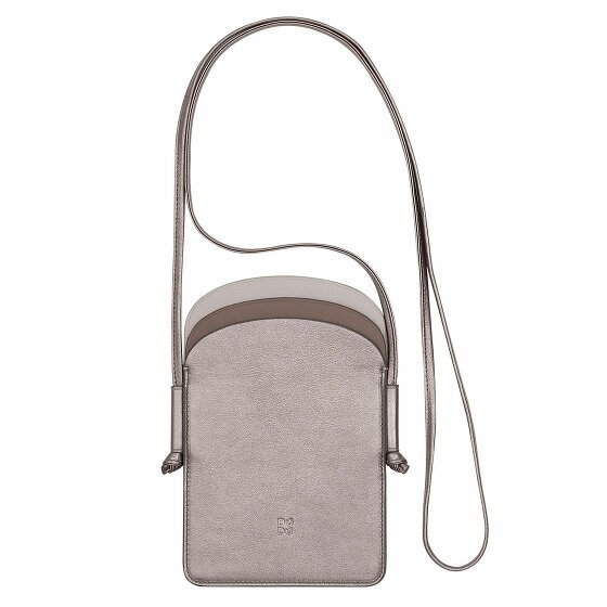 DuDu Kolorowa torba Minorka Mobile Bag Leather 12 cm silber
