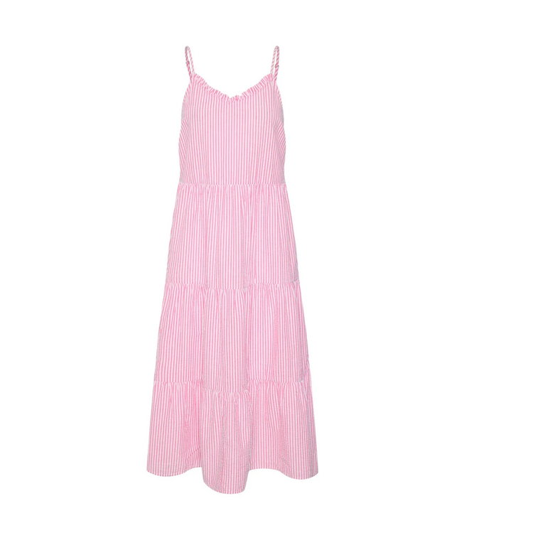 Pink Cosmos Maxi Strap Sukienka Saint Tropez