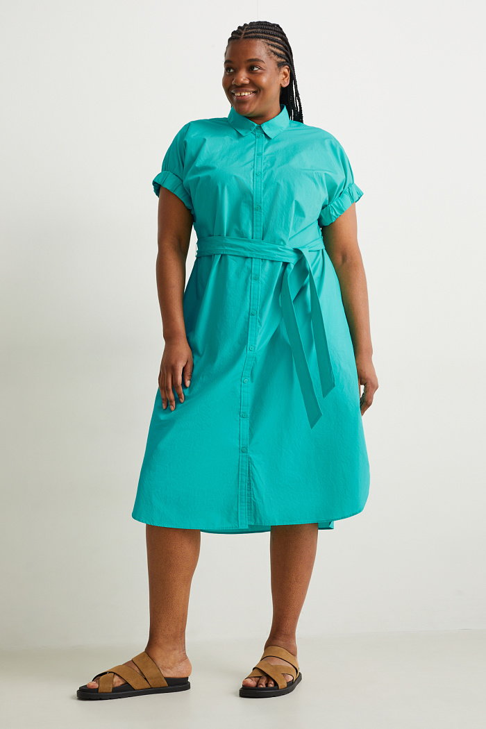 C&A Sukienka koszulowa, Zielony, Rozmiar: 52