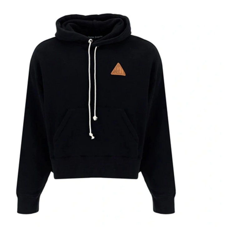 Sweatshirt z Kapturem i Detalem Logo Palm Angels