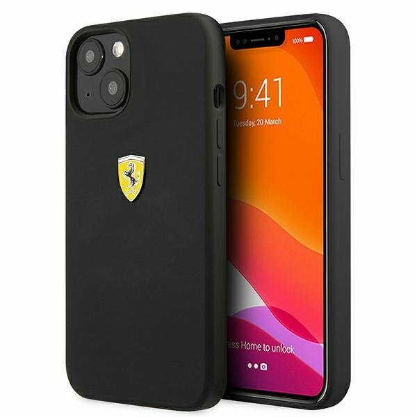 Ferrari FESSIHCP13SBK iPhone 13 mini 5,4" czarny/black hardcase Silicone