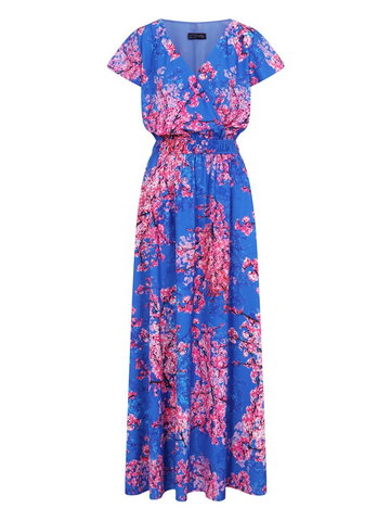 HotSquash Letnia sukienka  niebieski / różowy / różowy pudrowy / czarny / biały