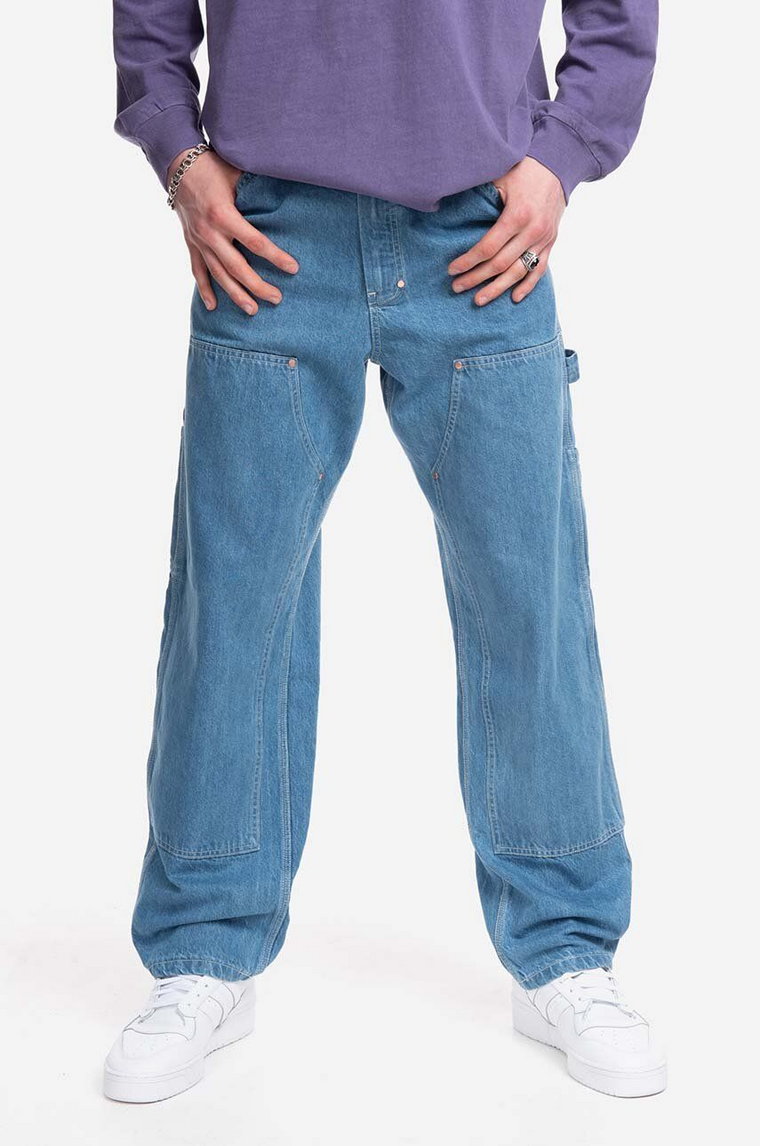 Stan Ray spodnie Double Knee męskie kolor niebieski proste SS23026VIN-VIN